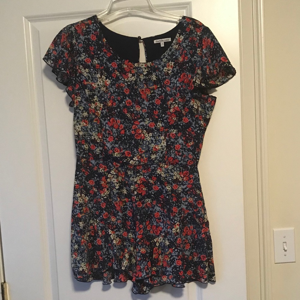Charlotte Russe Floral Romper